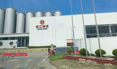 参观珠江啤酒总部产业园区,考察珠江啤酒精酿生产线